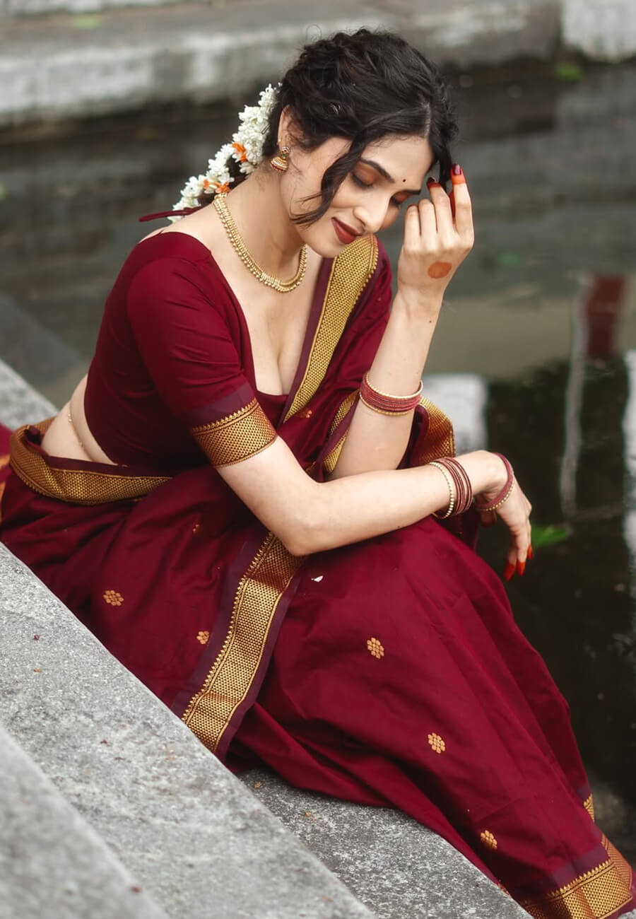 Designer Anarkali Style Saree
